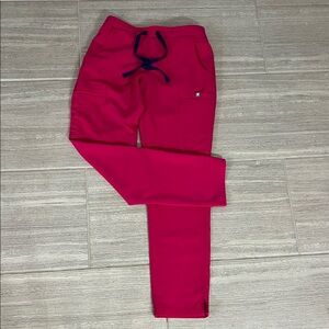 Figs hot pink technical collection scrub pants